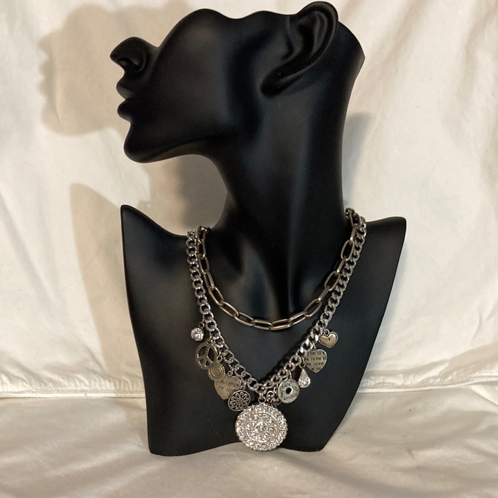 Double-Stranded Charm Necklace